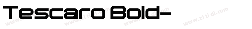 Tescaro Bold字体转换